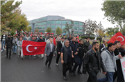 TRAKYA ÜNİVERSİTESİNDE “GAZZE İÇİN UMUT, İNSANLIK İÇİN ONUR YÜRÜYÜŞÜ” DÜZENLENDİ