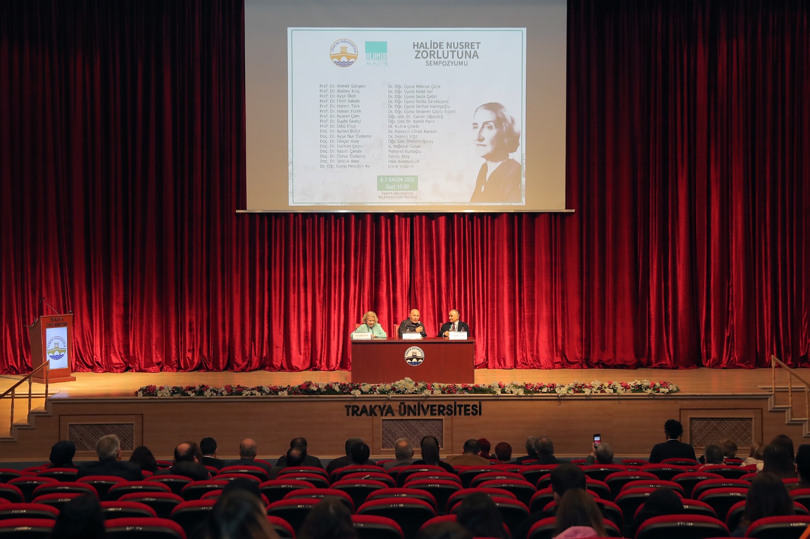 ÜNİVERSİTEMİZDE HALİDE NUSRET ZORLUTUNA SEMPOZYUMU BAŞLADI