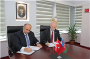 ÜNİVERSİTEMİZ İLE AZERBAYCAN BAKÜ SLAVYAN ÜNİVERSİTESİ ARASINDA İŞ BİRLİĞİ PROTOKOLÜ İMZALANDI