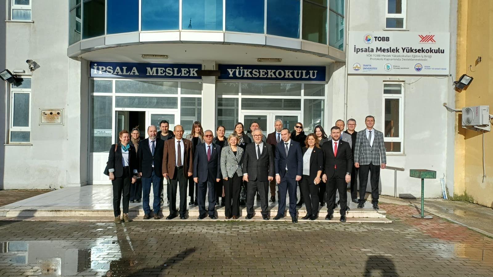 İPSALA MESLEK YÜKSEKOKULUNA KALİTE VE AKREDİTASYON ODAKLI ÇALIŞMA ZİYARETİ GERÇEKLEŞTİRİLDİ