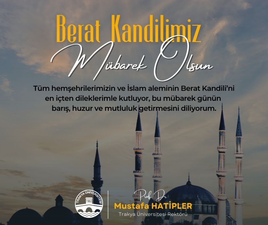 BERAT KANDİLİMİZ MÜBAREK OLSUN