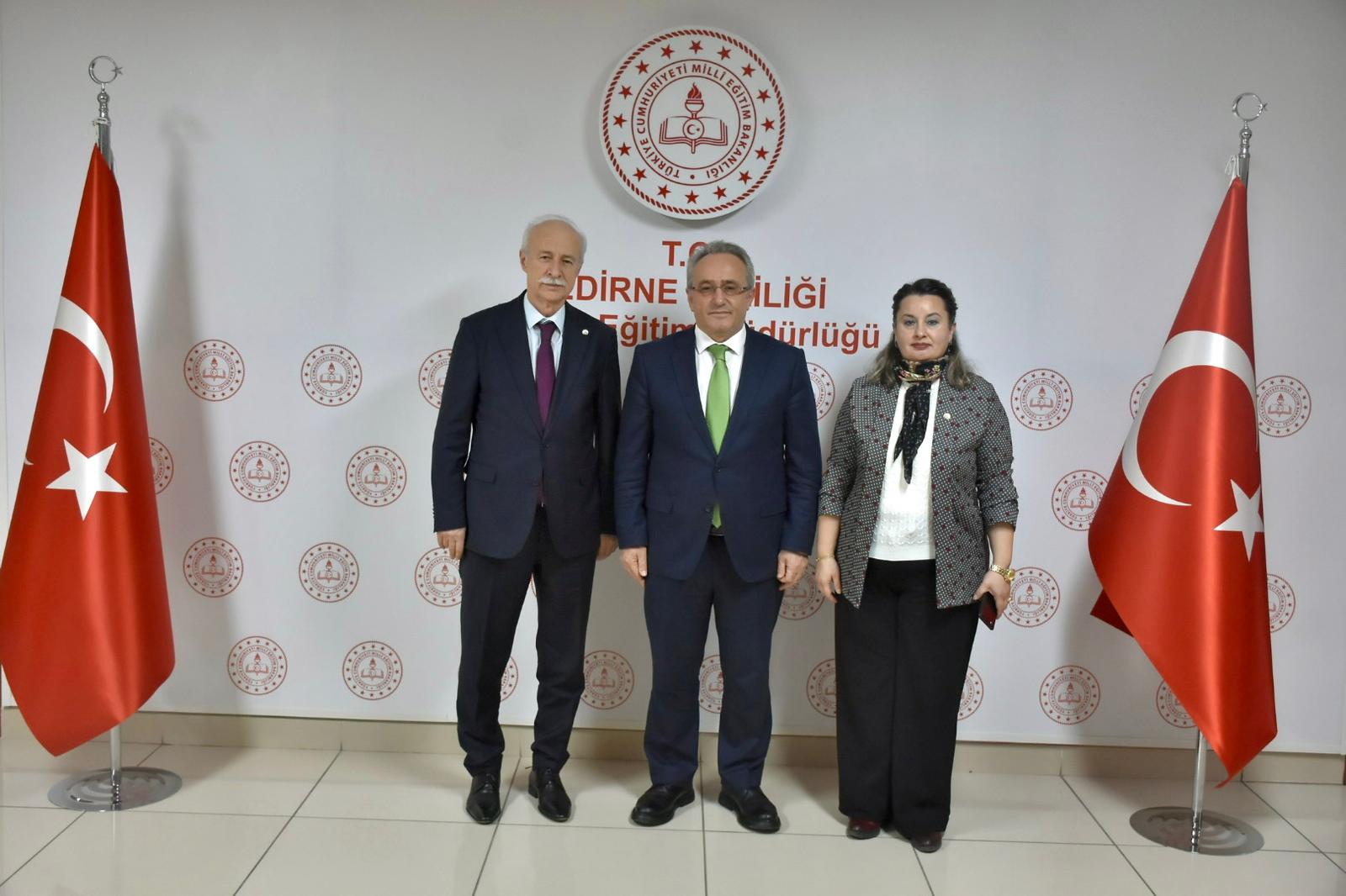REKTÖRÜMÜZDEN EDİRNE İL MİLLİ EĞİTİM MÜDÜRÜNE ZİYARET
