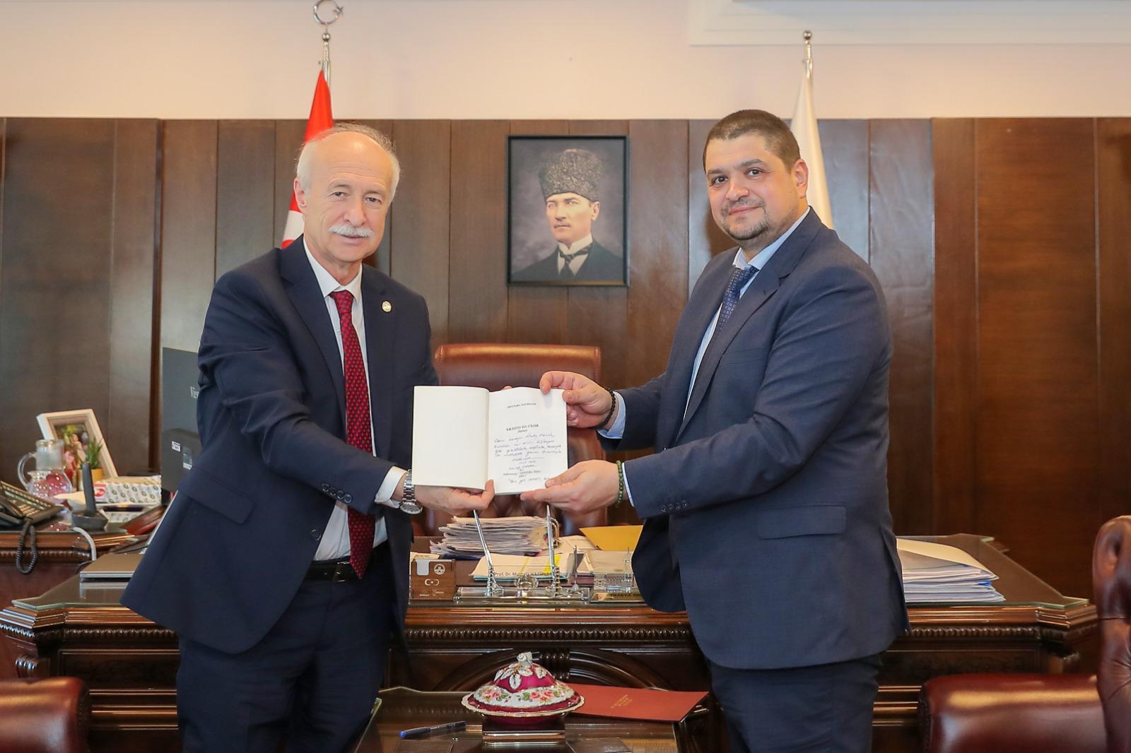 SOUTH-WEST UNIVERSITY "NEOFIT RILSKI" REKTÖRÜ PROF. DR. NİKOLAY MARİN’DEN, REKTÖRÜMÜZ  PROF. DR. MUSTAFA HATİPLER’E ZİYARET