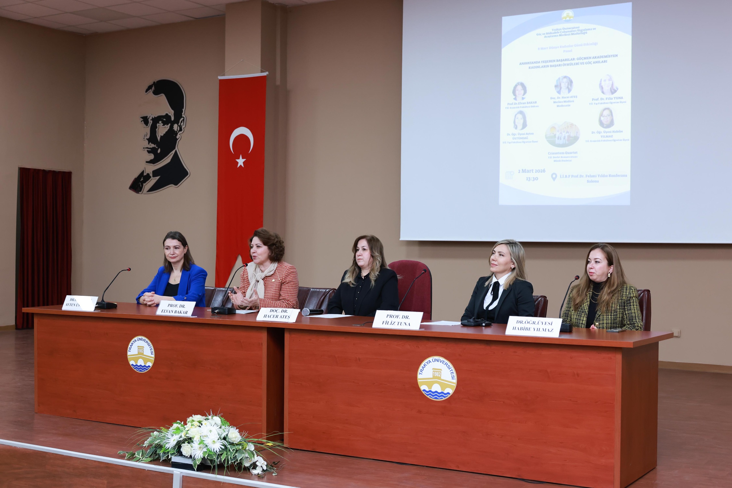 ÜNİVERSİTEMİZDE “ANAVATANDA YEŞEREN BAŞARILAR: GÖÇMEN AKADEMİSYEN KADINLARIN BAŞARI ÖYKÜLERİ VE GÖÇ ANILARI" PANELİ DÜZENLENDİ