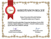 TRAKYA ÜNİVERSİTESİ MİMARLIK FAKÜLTESİ PEYZAJ MİMARLIĞI BÖLÜMÜNÜN TAM AKREDİTASYON BAŞARISI