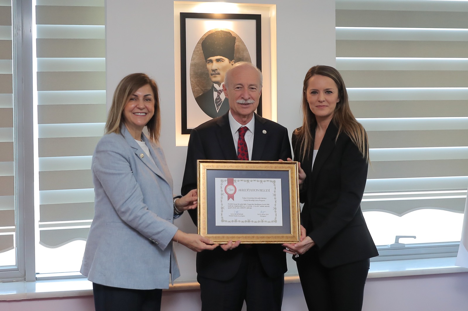 TRAKYA ÜNİVERSİTESİ MİMARLIK FAKÜLTESİ PEYZAJ MİMARLIĞI BÖLÜMÜNÜN “AKREDİTASYON” BAŞARISI