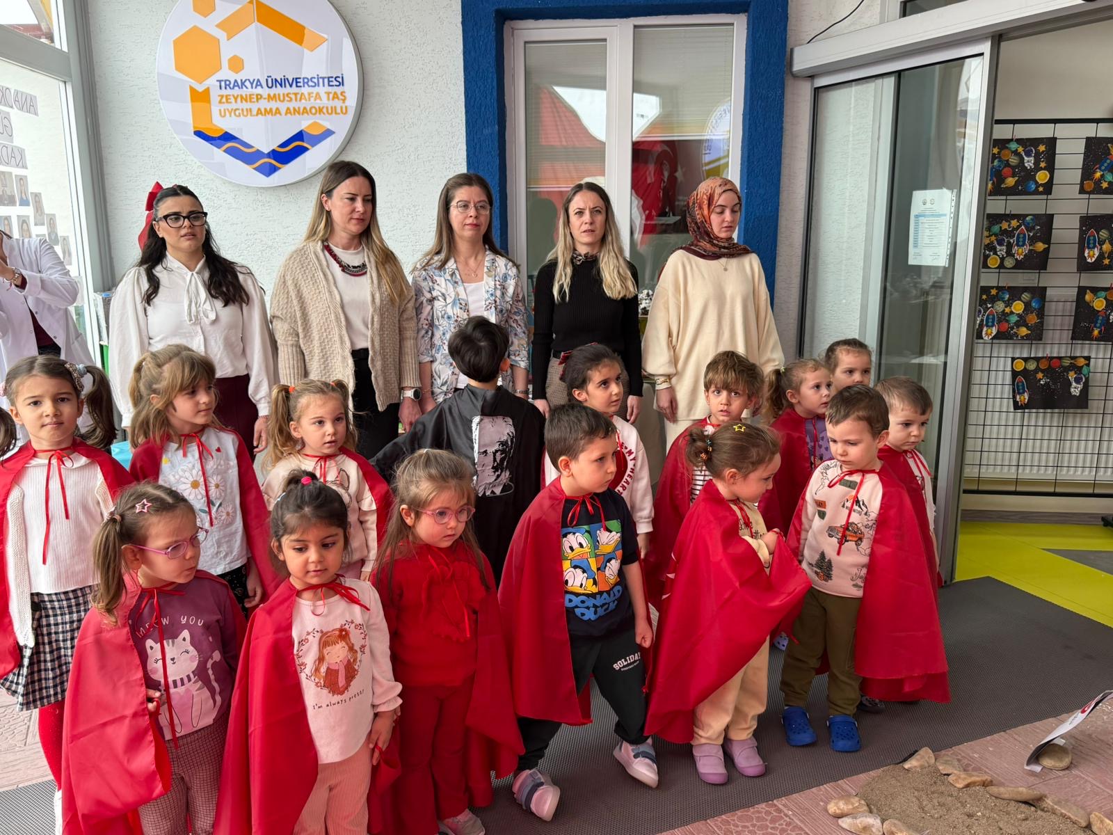 ZEYNEP-MUSTAFA TAŞ UYGULAMA ANAOKULU’NDA 18 MART ÇANAKKALE ZAFERİ TÖRENİ