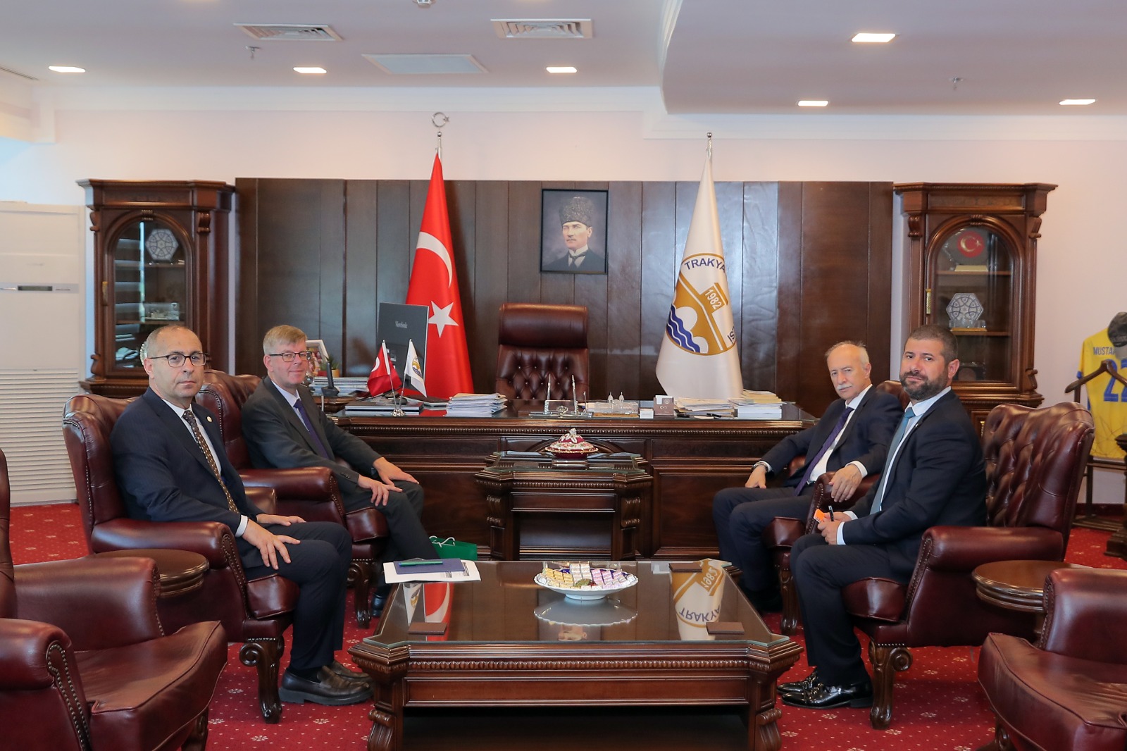 LİTVANYA CUMHURİYETİ ANKARA BÜYÜKELÇİSİ MARIUS JANUKONIS, REKTÖR PROF. DR. MUSTAFA HATİPLER’İ ZİYARET ETTİ