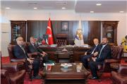 LİTVANYA CUMHURİYETİ ANKARA BÜYÜKELÇİSİ MARIUS JANUKONIS, REKTÖR PROF. DR. MUSTAFA HATİPLER’İ ZİYARET ETTİ