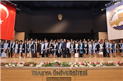 TRAKYA ÜNİVERSİTESİ SAĞLIK HİZMETLERİ MESLEK YÜKSEKOKULUNDA MEZUNİYET COŞKUSU