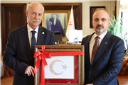 TRAKYA ÜNİVERSİTESİ REKTÖRÜ PROF. DR. MUSTAFA HATİPLER'DEN İÇİŞLERİ BAKAN YARDIMCISI BÜLENT TURAN'A ZİYARET