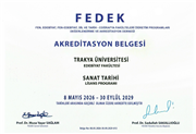TRAKYA ÜNİVERSİTESİNDE AKREDİTASYON GURURU: FEN VE EDEBİYAT FAKÜLTESİ PROGRAMLARINA FEDEK GÜVENCESİ