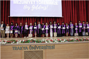 TRAKYA ÜNİVERSİTESİ SAĞLIK BİLİMLERİ FAKÜLTESİNDE MEZUNİYET COŞKUSU