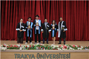 TRAKYA ÜNİVERSİTESİ KIRKPINAR SPOR BİLİMLERİ FAKÜLTESİNDE MEZUNİYET COŞKUSU