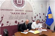 TRAKYA ÜNİVERSİTESİ İLE HAXHI ZEKA ÜNİVERSİTESİ ARASINDA İŞ BİRLİĞİ PROTOKOLÜ İMZALANDI