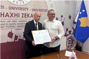 TRAKYA ÜNİVERSİTESİ İLE HAXHI ZEKA ÜNİVERSİTESİ ARASINDA İŞ BİRLİĞİ PROTOKOLÜ İMZALANDI