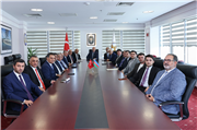 AZERBAYCAN HEYETİNDEN REKTÖR PROF. DR. MUSTAFA HATİPLER’E ZİYARET