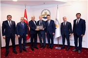 AZERBAYCAN HEYETİNDEN REKTÖR PROF. DR. MUSTAFA HATİPLER’E ZİYARET