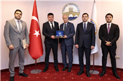 AZERBAYCAN HEYETİNDEN REKTÖR PROF. DR. MUSTAFA HATİPLER’E ZİYARET
