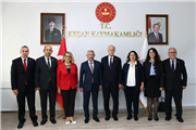 REKTÖR PROF. DR. MUSTAFA HATİPLER’DEN KEŞAN KAYMAKAMI AZİZ MERCAN’A ZİYARET