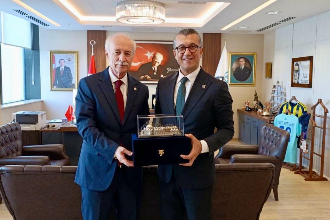 REKTÖR PROF. DR. MUSTAFA HATİPLER’DEN TÜSEB BAŞKANI PROF. DR. ÜMİT KERVAN’A ZİYARET