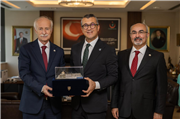 REKTÖR PROF. DR. MUSTAFA HATİPLER’DEN TÜSEB BAŞKANI PROF. DR. ÜMİT KERVAN’A ZİYARET