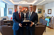 REKTÖR PROF. DR. MUSTAFA HATİPLER’DEN TÜSEB BAŞKANI PROF. DR. ÜMİT KERVAN’A ZİYARET