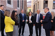 AB BAŞKANLIĞI HEYETİ, TRAKYA ÜNİVERSİTESİNİN EDİRNE DİJİTAL KENT ARŞİV MERKEZİ OLARAK İŞLEVLENDİRECEĞİ TARİHİ YAPIDA İNCELEMELERDE BULUNDU