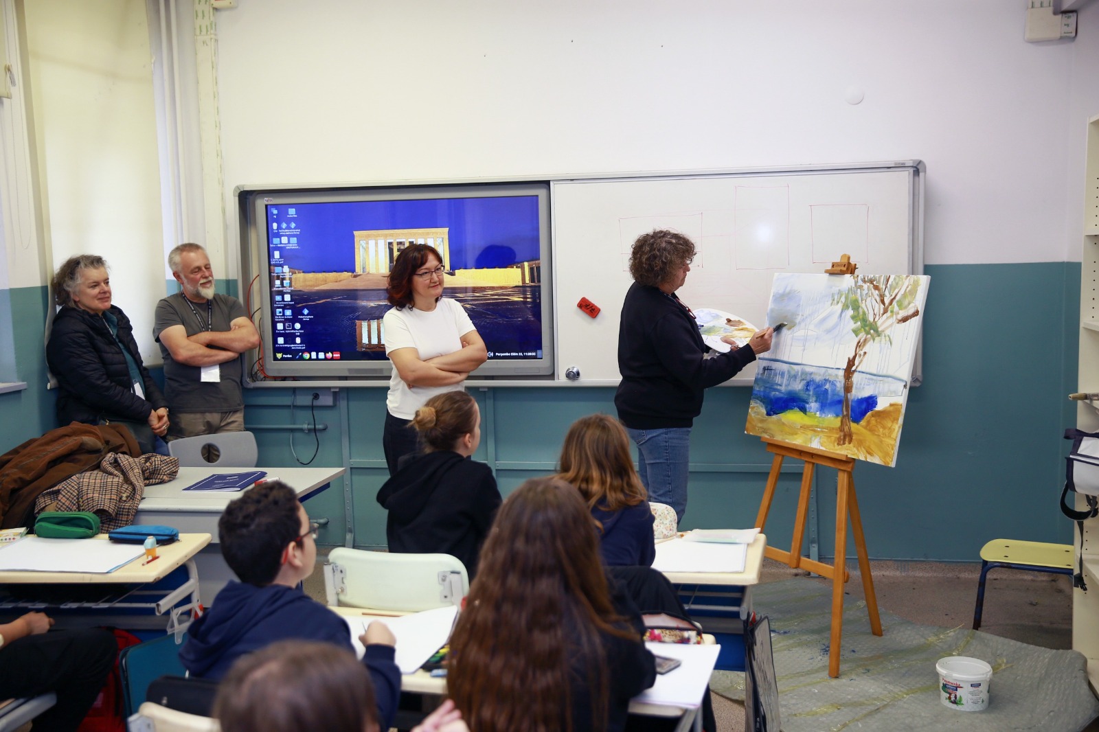 BALKAN RESSAMLARI EDİRNE’DE ÖĞRENCİLERLE SANAT ATÖLYELERİNDE BULUŞTU