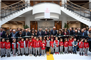 EDİRNE İL HALK KÜTÜPHANESİ VE TARİHİ EDİRNE MURADİYE MEVLEVİHANESİ TÖRENLERLE AÇILDI