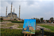 SANATTA KARDEŞLİK KÖPRÜLERİNİ GÜÇLENDİREN BALKAN RESSAMLARI, SELİMİYE’Yİ RESMETTİ
