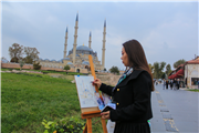 SANATTA KARDEŞLİK KÖPRÜLERİNİ GÜÇLENDİREN BALKAN RESSAMLARI, SELİMİYE’Yİ RESMETTİ