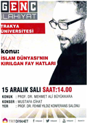 TRT DİYANET’İN GENÇ İLAHİYAT PROGRAMI FAKÜLTEMİZ ÖĞRENCİLERİYLE