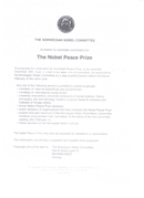 2014 NOBEL BARIŞ ÖDÜLÜ'NE ADAYLIKLAR