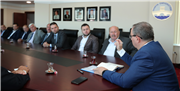TİCARET İL MÜDÜRÜ MAHMUT ALTUN İLE EDİRNE VE İLÇELERİNİN ODA-BORSA TEMSİLCİLERİNDEN REKTÖR PROF. DR. ERHAN TABAKOĞLU’NA İŞ BİRLİĞİ ZİYARETİ