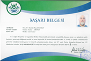 DOÇ. DR. MUSTAFA BURAK SAYHAN’A BAŞARI BELGESİ