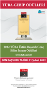 TÜBA-GEBİP VE TESEP ÖDÜLLERİ İÇİN 2022 YILI BAŞVURULARI BAŞLADI