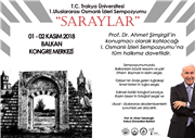 TRAKYA ÜNİVERSİTESİ "I. ULUSLARARASI OSMANLI İZLERİ, SARAYLAR" SEMPOZYUMU, BİRÇOK ÖZEL ETKİNLİK VE BULUŞMAYA EV SAHİPLİĞİ YAPACAK