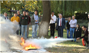 TRAKYA ÜNİVERSİTESİ MERİÇ KENARI SOSYAL TESİSLERİNDE YANGIN SÖNDÜRME EĞİTİMİ