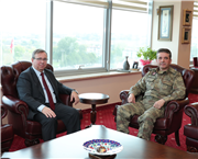 EDİRNE GARNİZON KOMUTANI TUĞGENERAL YÜKSEL ERDİN’DEN TRAKYA ÜNİVERSİTESİ REKTÖRÜ PROF. DR. ERHAN TABAKOĞLU’NA ZİYARET