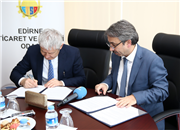 TRAKYA ÜNİVERSİTESİ İLE EDİRNE TİCARET VE SANAYİ ODASI ARASINDA İŞ BİRLİĞİ PROTOKOLÜ İMZALANDI