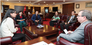 KIRGİZİSTAN OŞ DEVLET ÜNİVERSİTESİ ÖĞRETİM ELEMANLARINDAN REKTÖR PROF. DR. ERHAN TABAKOĞLU’NA ZİYARET