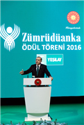ZÜMRÜDÜANKA ÖDÜL TÖRENİ CUMHURBAŞKANIMIZIN KATILIMI İLE GERÇEKLEŞTİRİLDİ