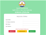 TRAKYA ÜNİVERSİTESİ SAĞLIK KÜLTÜR VE SPOR DAİRE BAŞKANLIĞINDAN “SORUN ÇÖZELİM” HİZMETİ