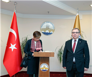 TÜRKİYE CUMHURİYETİ SOFYA BÜYÜKELÇİSİ AYLİN SEKİZKÖK’TEN REKTÖR PROF. DR. ERHAN TABAKOĞLU’NA ZİYARET