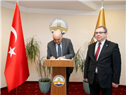 TÜRKİYE CUMHURİYETİ SOFYA BÜYÜKELÇİSİ AYLİN SEKİZKÖK’TEN REKTÖR PROF. DR. ERHAN TABAKOĞLU’NA ZİYARET