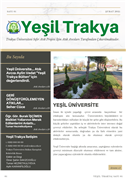 YEŞİL TRAKYA BÜLTENİ YAYIMLANDI