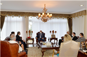 KKTC CUMHURBAŞKANI ERSİN TATAR, TRAKYA ÜNİVERSİTESİ REKTÖRÜ PROF. DR. ERHAN TABAKOĞLU VE BERABERİNDEKİ HEYETİ KABUL ETTİ