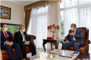 KKTC CUMHURBAŞKANI ERSİN TATAR, TRAKYA ÜNİVERSİTESİ REKTÖRÜ PROF. DR. ERHAN TABAKOĞLU VE BERABERİNDEKİ HEYETİ KABUL ETTİ