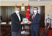 CUMHURİYET BAŞSAVCISI FATİH KARABACAK VE İDARE MAHKEMESİ BAŞKANI KUDRET DOĞAN’DAN VEDA ZİYARETİ